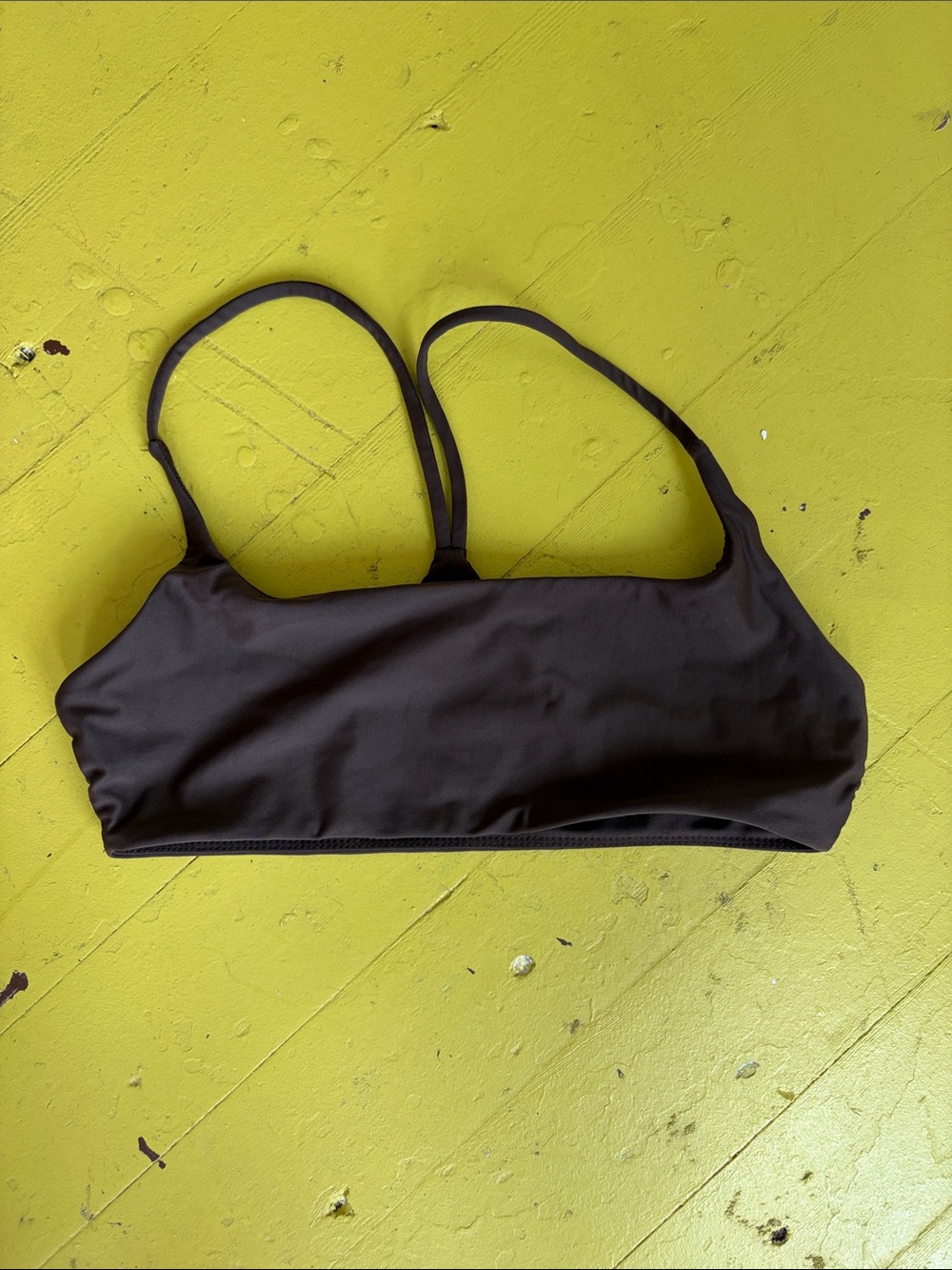 Brown Stussy bikini top